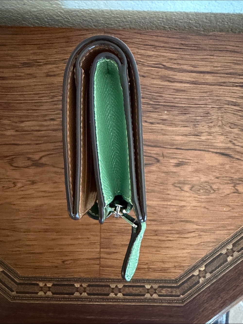 NWT Coach Mint Green Leather Snap Wallet - Picture 3 of 8
